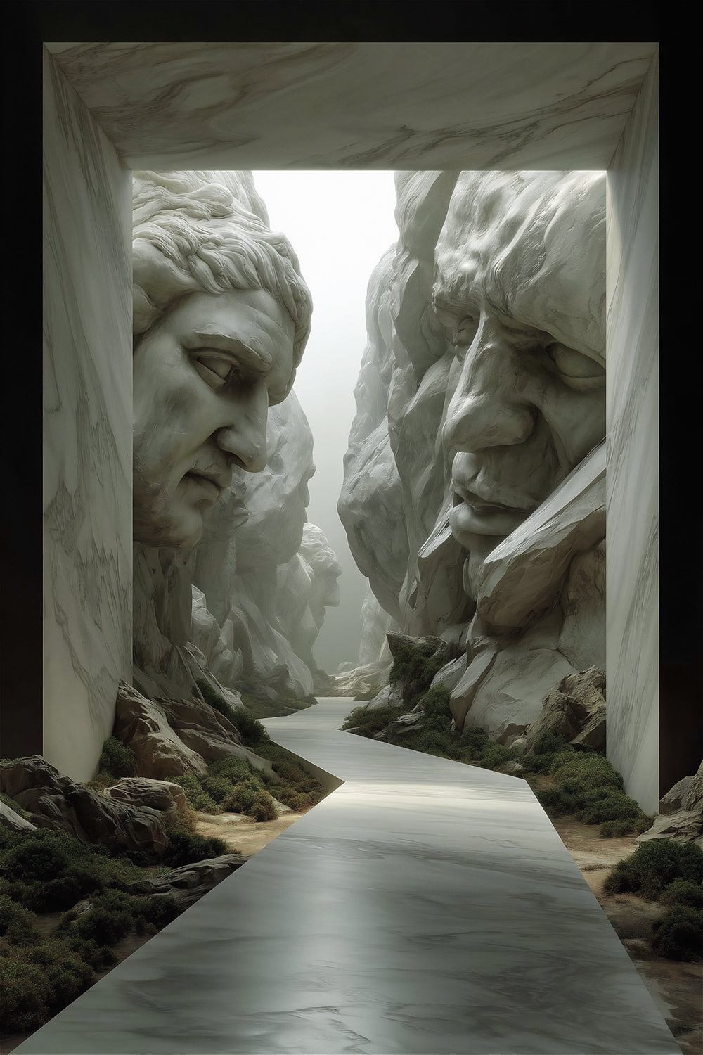 "Path to Illumination" 12 x 18 in. | AI Art | Limited Edition | Signed