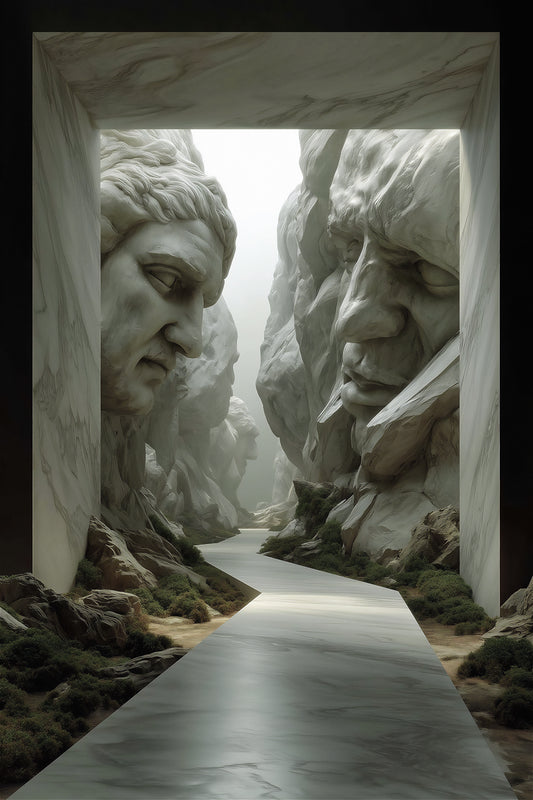 "Path to Illumination" 12 x 18 in. | AI Art | Limited Edition | Signed