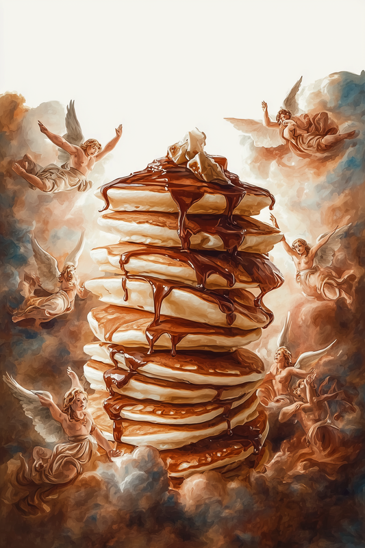 "Pile Them Up" 12 x 18 in. | AI Art | Limited Edition | Signed